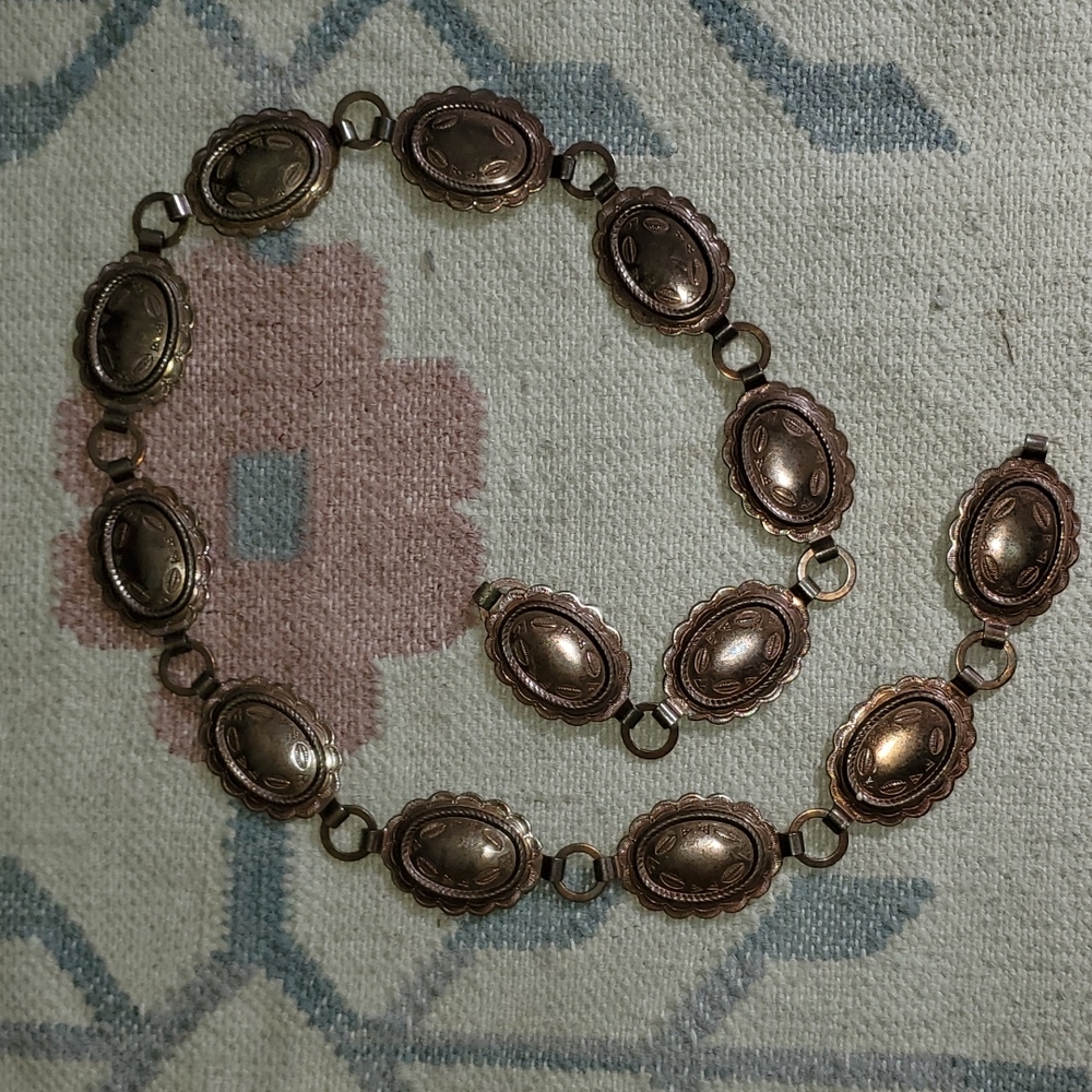 Vtg Sanford Western Conch Belt